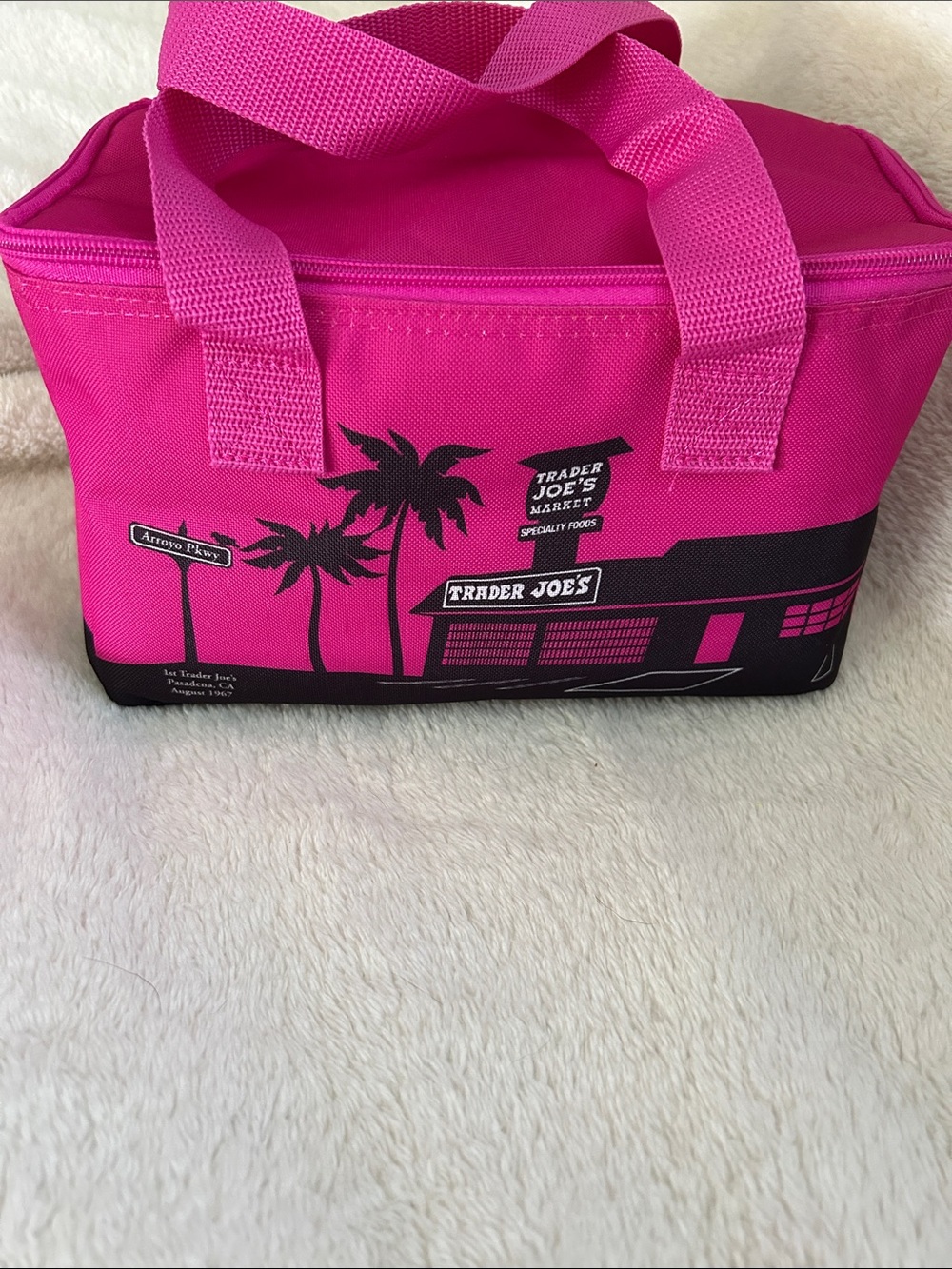 Trader Joe's Pink Mini Insulated Tote Bag